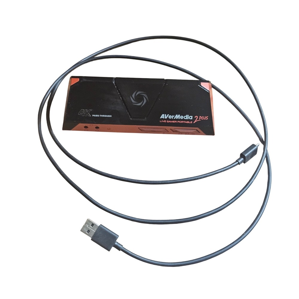 AVerMedia GC513 Live Gamer Portable 2 Plus 4K Pass-Through Capture Card Black